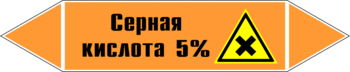 Маркировка трубопровода "серная кислота 5%" (k23, пленка, 126х26 мм)" - Маркировка трубопроводов - Маркировки трубопроводов "КИСЛОТА" - vektorb.ru